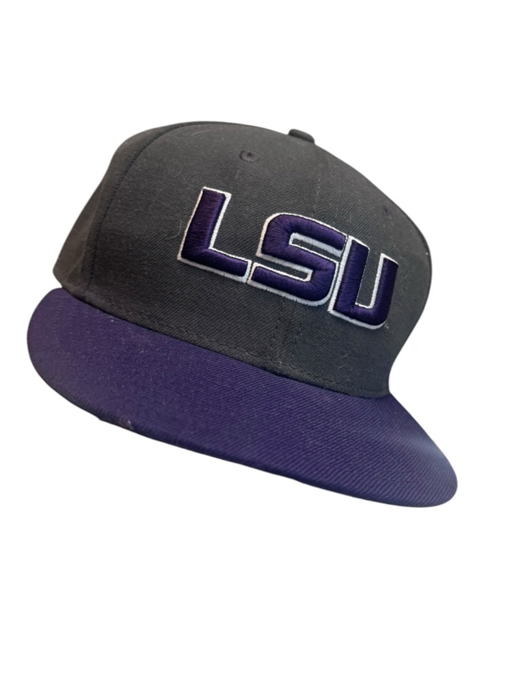LSU NEW ERA Cap Hat Purple Tigers Fan 7 1/8